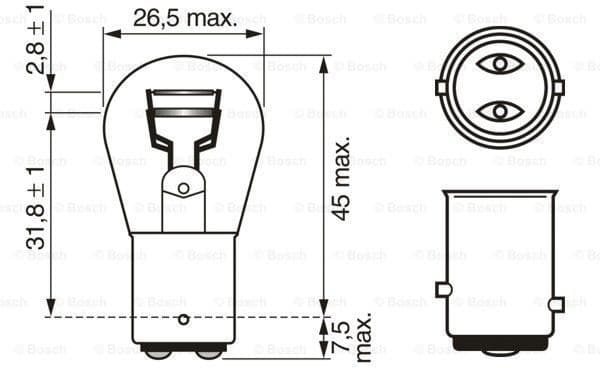 Bulb, direction indicator Longlife Daytime BL 1 987 301 055 - image 5
