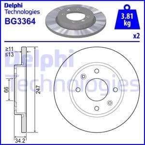Brake Disc BG3364