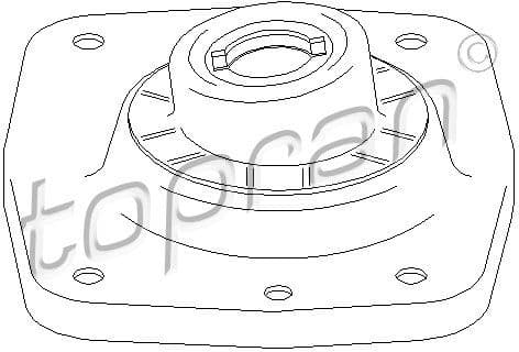 Suspension Strut Support Mount 722 360