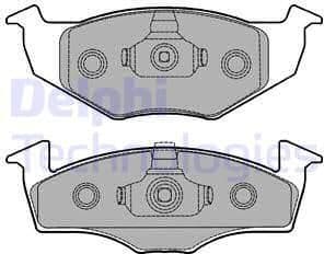 Brake Pad Set, disc brake LP1249
