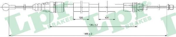 Cable Pull, parking brake C0733B