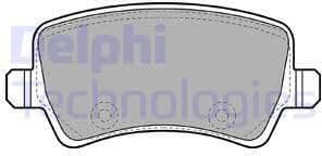 Brake Pad Set, disc brake LP2008