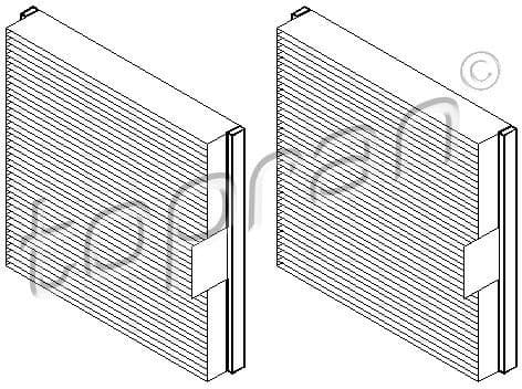 Filter Set, cabin air 700 489