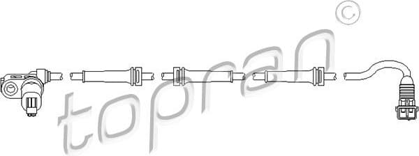 Sensor, wheel speed 721 608
