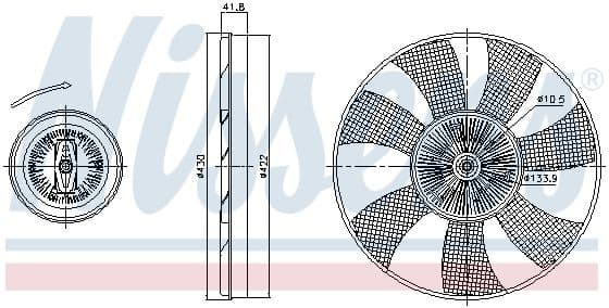 Clutch, radiator fan 86222