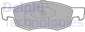 Brake Pad Set, disc brake LP1796