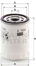 Oil Filter W 7034