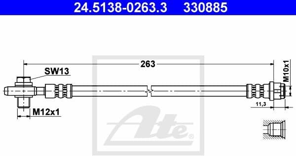 Brake Hose 24.5138-0263.3
