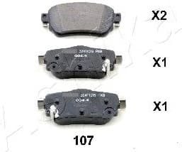 Brake Pad Set, disc brake 51-01-107