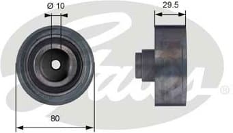 Deflection Pulley/Guide Pulley, timing belt PowerGrip™ T42050