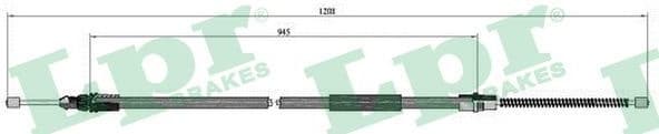 Cable Pull, parking brake C0705B