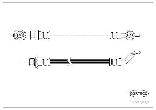 Brake Hose 19035887