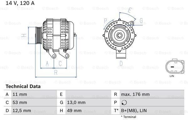 Alternator 0986082220