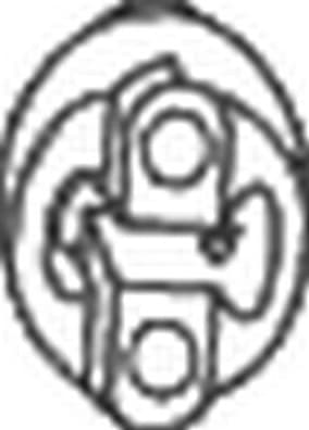 Mount, exhaust system 255-381