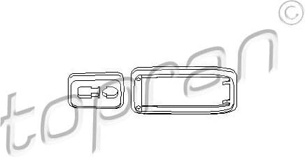 Frame, exterior door handle 112 284