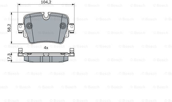 Brake Pad Set, disc brake 0986494753