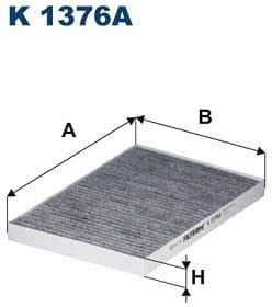 Filter, cabin air K1376A