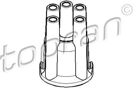 Ignition Distributor Cap 202 005 - image 2