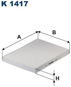 Filter, cabin air K 1417