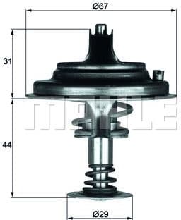 Thermostat, coolant BEHR TX2680D1
