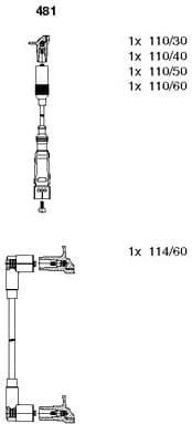 Ignition Cable Kit 481