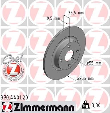 Brake Disc COAT Z 370.4401.20