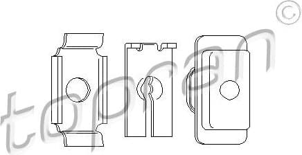 Repair Set, clutch control (transfer parts) 102 648