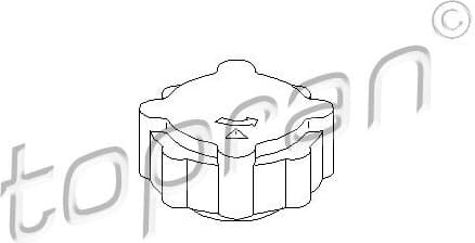 Cap, coolant tank 110 656