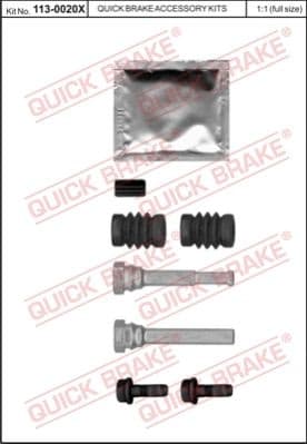 Guide Sleeve Kit, brake caliper 113-0020X