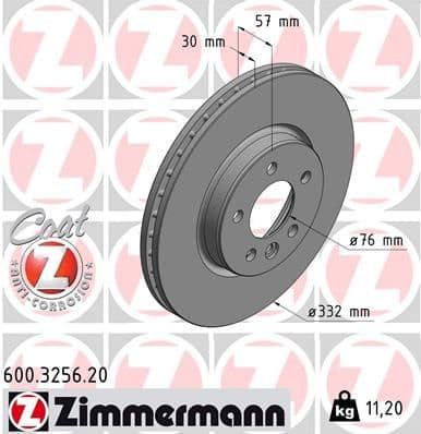 Brake Disc COAT Z 600.3256.20