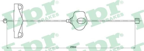 Cable Pull, parking brake C0261B