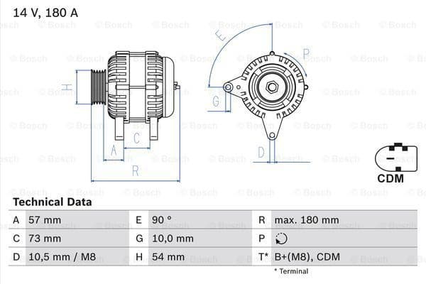 Alternator 0986082200
