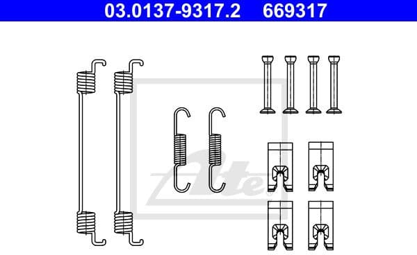 Accessory Kit, brake shoes 03.0137-9317.2