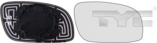 Mirror Glass, exterior mirror 337-0165-1