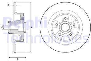 Brake Disc BG9136RS