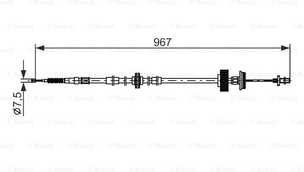 Cable Pull, parking brake 1 987 482 794