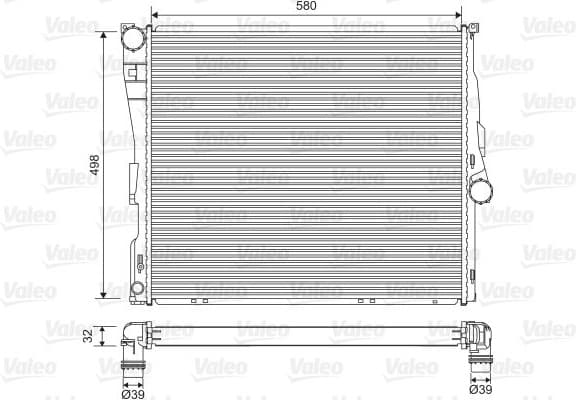 Radiator, engine cooling 701563