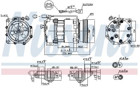 Compressor, air conditioning ** FIRST FIT ** 890761