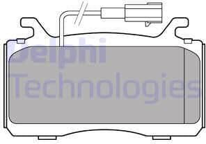 Brake Pad Set, disc brake LP3310