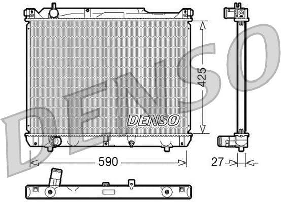 Radiator, engine cooling DRM47019