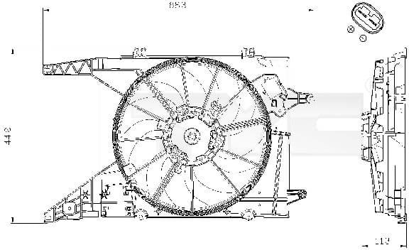 Fan, air conditioning condenser 828-0002