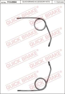 Repair Kit, parking brake lever (brake caliper) 113-0504