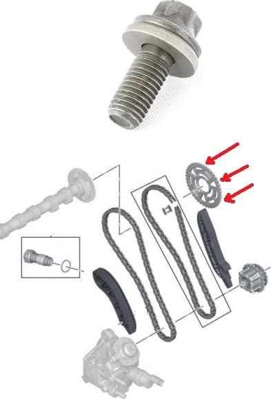 Bolt pulley, sprocket 11317797516