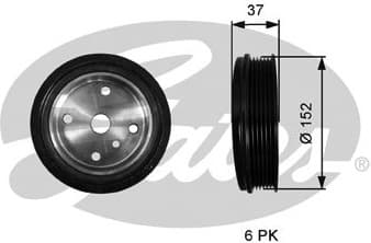 Belt Pulley, crankshaft DriveAlign™ TVD1137