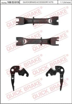 Adjuster Set, drum brake 108 53 019