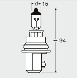 Bulb, headlight ORIGINAL 9004 - image 3