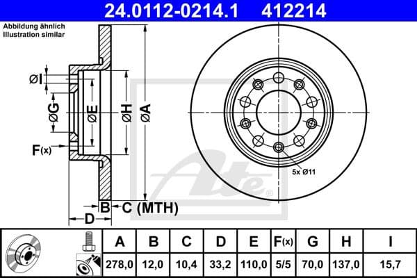 Brake Disc 24.0112-0214.1