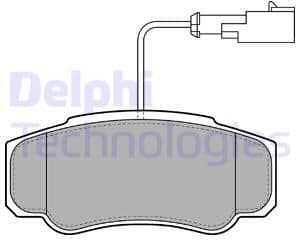 Brake Pad Set, disc brake LP2054