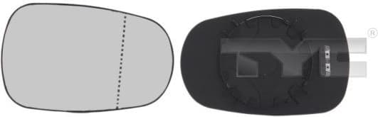 Mirror Glass, exterior mirror 324-0026-1