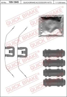 Accessory Kit, disc brake pad 109-1845